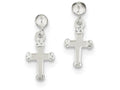 FJC Finejewelers Sterling Silver Dangle Cross Earrings