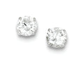 FJC Finejewelers Sterling Silver Round Cubic Zirconia 8mm Post Earrings