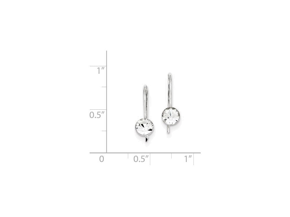 FJC Finejewelers Sterling Silver Stellux Crystal French Wire Earrings