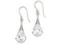 FJC Finejewelers Sterling Silver Cubic Zirconia Shepherd Hook Earrings