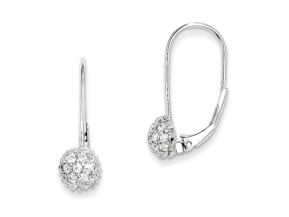 FJC Finejewelers Sterling Silver Cubic Zirconia Leverback Earrings