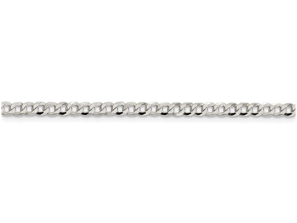 FJC Finejewelers 16 Inch Sterling Silver 3.2mm Beveled Curb Chain Necklace