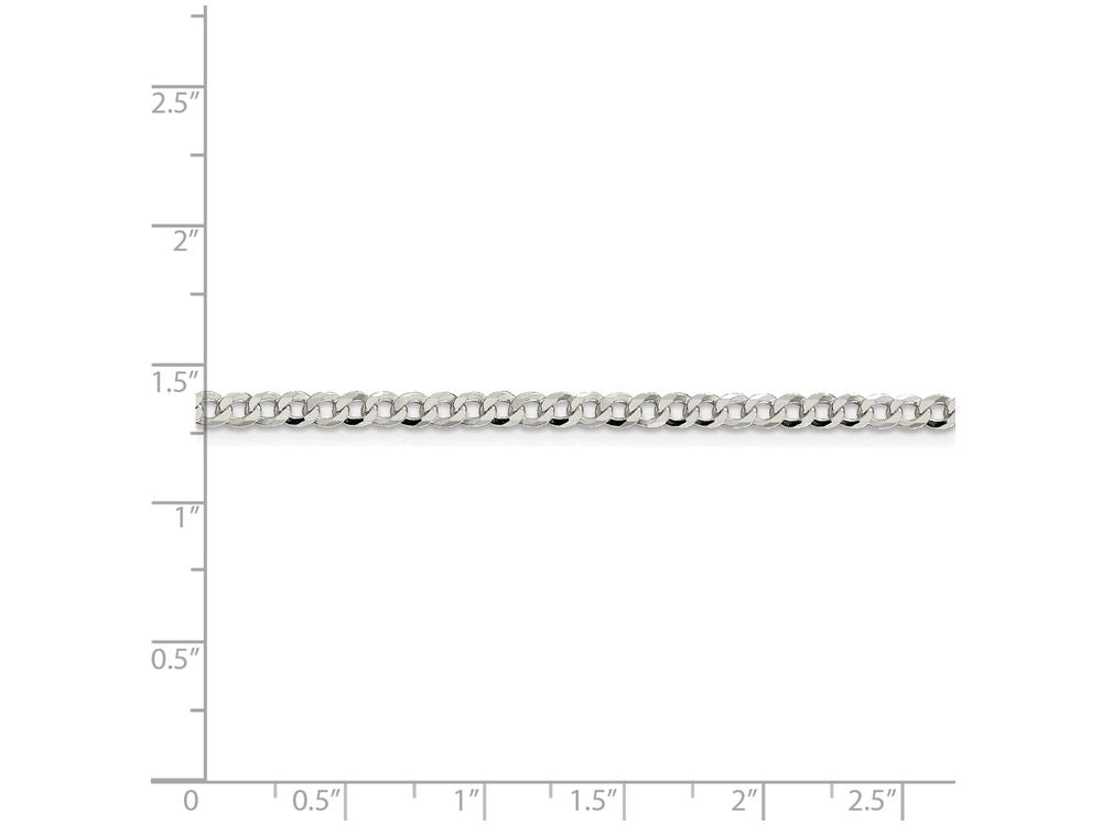 FJC Finejewelers 16 Inch Sterling Silver 3.2mm Beveled Curb Chain Necklace