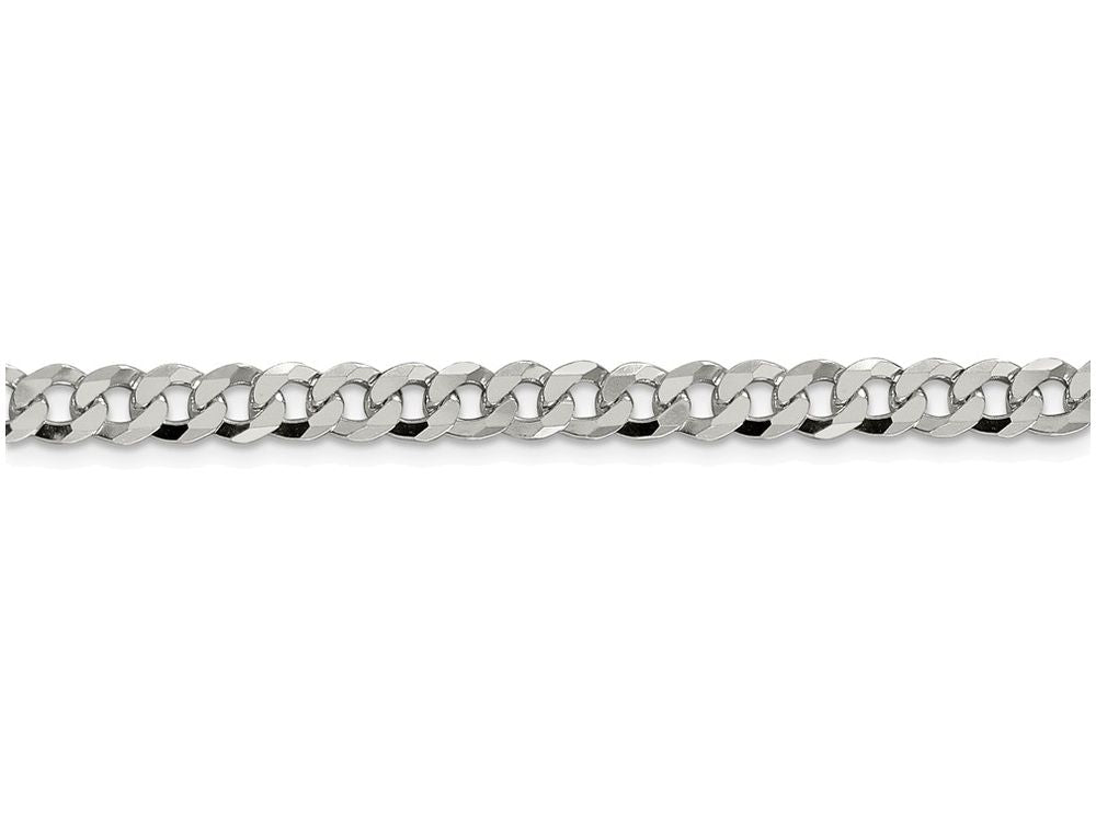 FJC Finejewelers 16 Inch Sterling Silver 4.5mm Beveled Curb Chain Necklace