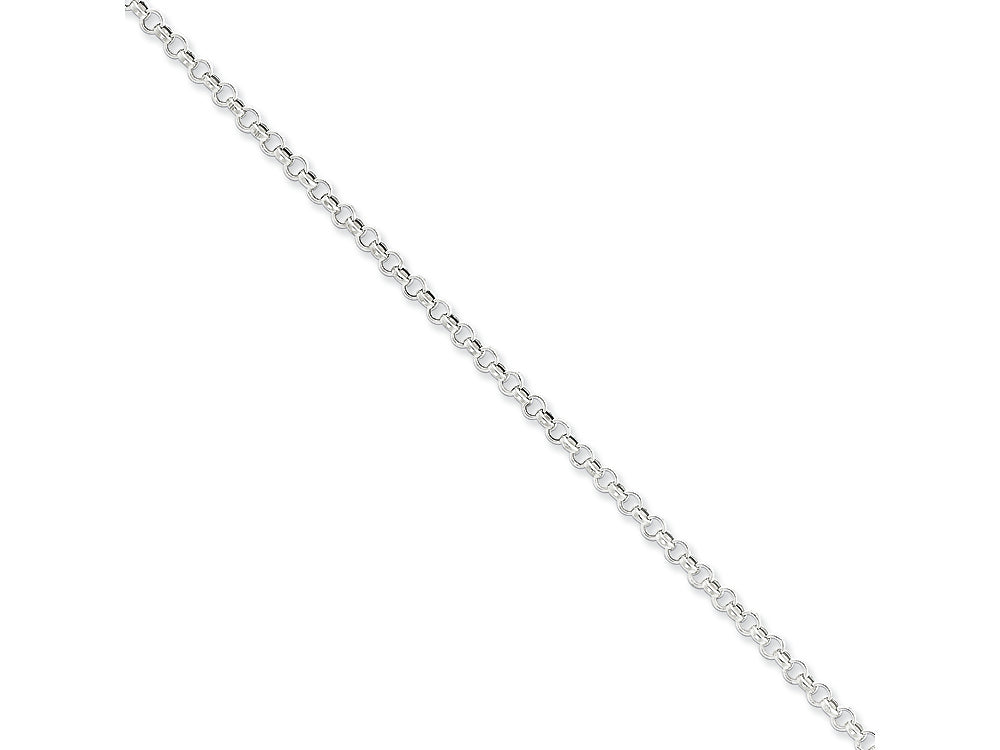FJC Finejewelers 16 Inch Sterling Silver 3mm Rolo Chain Necklace