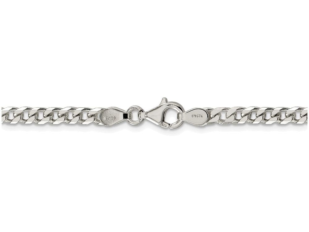 FJC Finejewelers Sterling Silver Polished 3.7mm Curb Chain Necklace