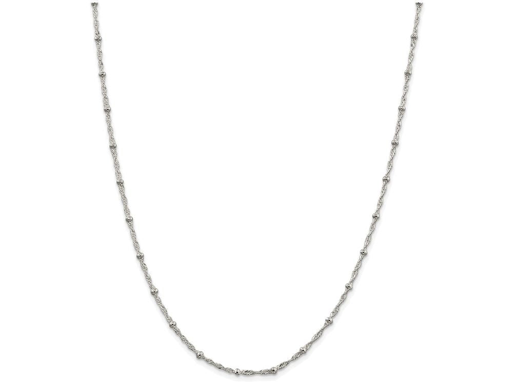 FJC Finejewelers Sterling Silver 2.50mm Fancy Anklet