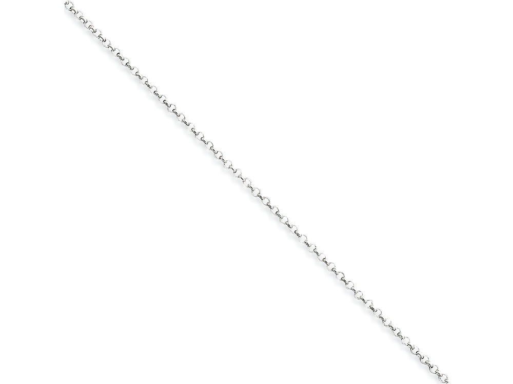 FJC Finejewelers 10 Inch Sterling Silver 2mm Rolo Chain Ankle Bracelet