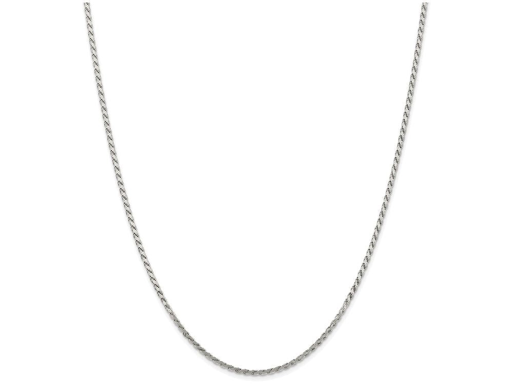 FJC Finejewelers 16 Inch Sterling Silver Flat Rope Chain Necklace