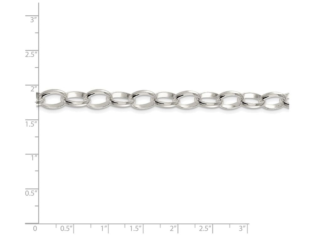 FJC Finejewelers 16 Inch Sterling Silver 8mm Rolo Chain Necklace