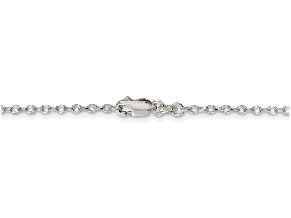 FJC Finejewelers 16 Inch Sterling Silver 2.25mm Oval Cable Chain Necklace
