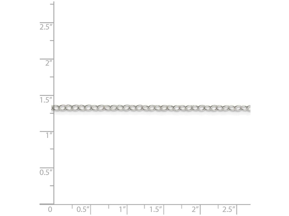 FJC Finejewelers 16 Inch Sterling Silver 2.25mm Oval Cable Chain Necklace