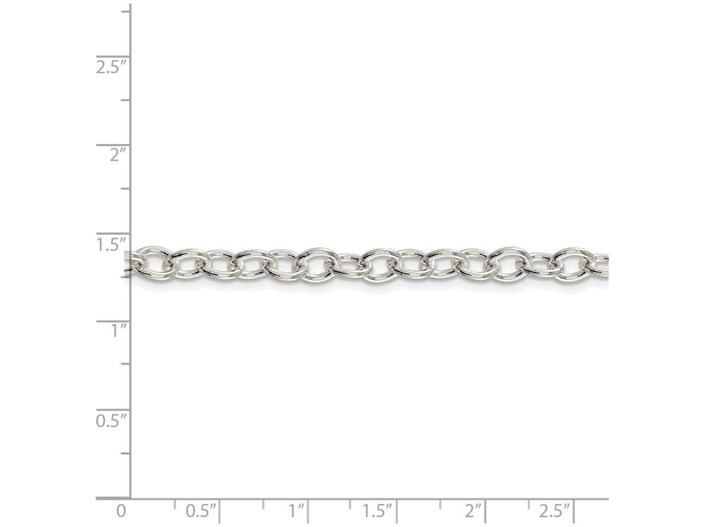 FJC Finejewelers 16 Inch Sterling Silver 5.75mm Oval Cable Chain Necklace