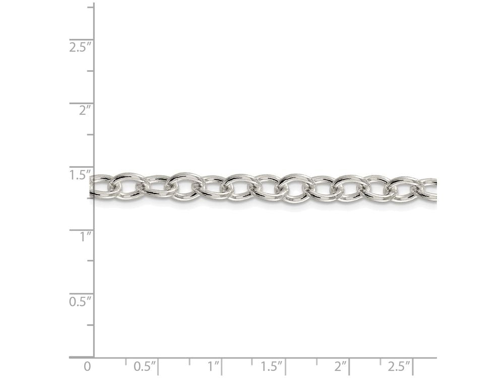 FJC Finejewelers 16 Inch Sterling Silver 6.8mm Oval Cable Chain Necklace