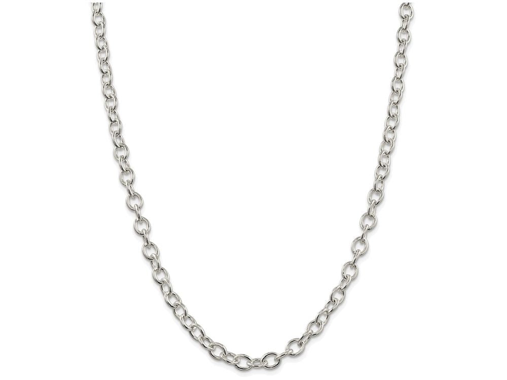 FJC Finejewelers 16 Inch Sterling Silver 6.8mm Oval Cable Chain Necklace