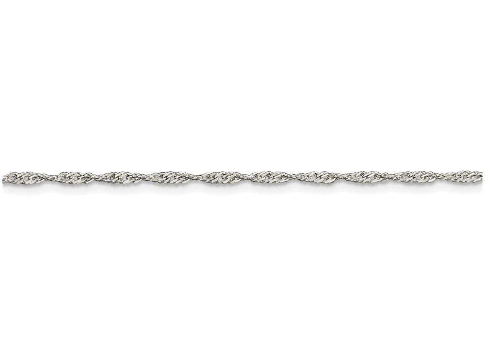 FJC Finejewelers 16 Inch Sterling Silver 1.75mm Singapore Chain Necklace