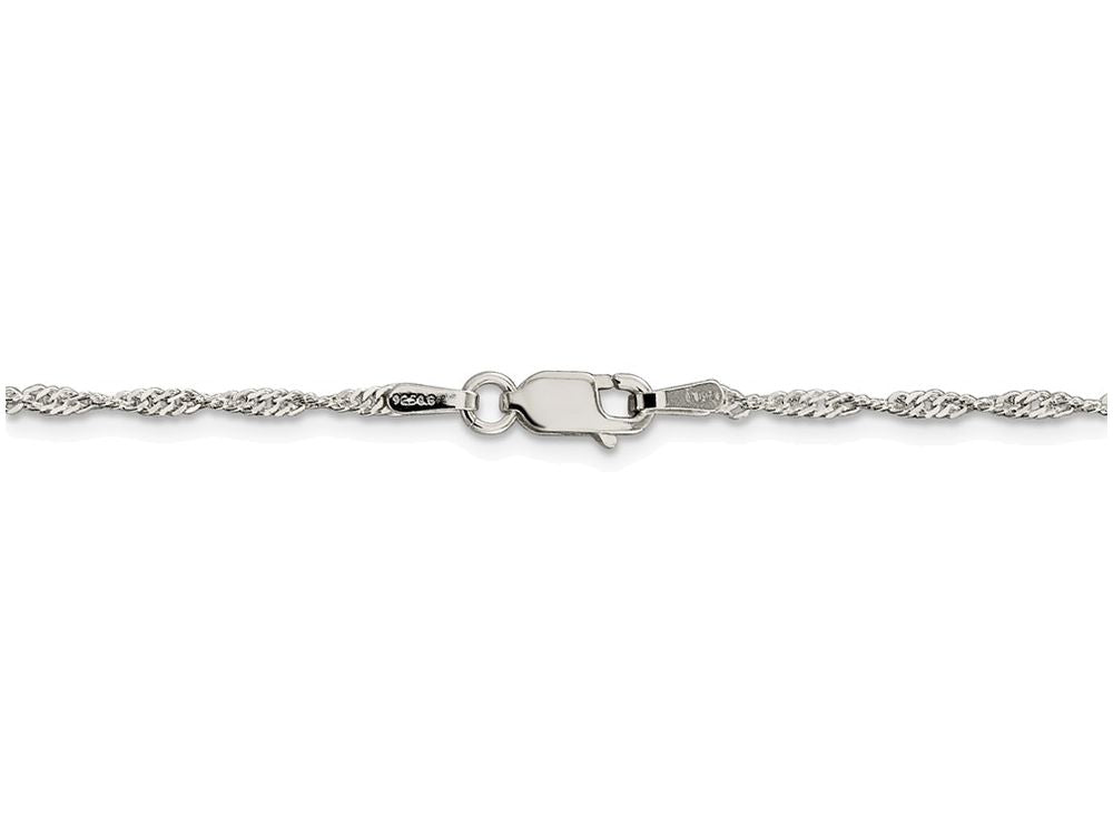 FJC Finejewelers 16 Inch Sterling Silver 1.75mm Singapore Chain Necklace