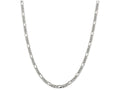 FJC Finejewelers 16 Inch Sterling Silver 4.75mm Pave Flat Figaro Chain Necklace