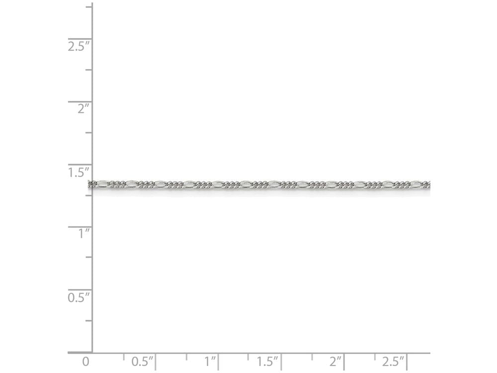 FJC Finejewelers 16 Inch Sterling Silver 1.5mm Figaro Chain Necklace