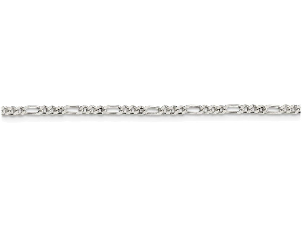 FJC Finejewelers 10 Inch Sterling Silver 2.25mm Figaro Chain Ankle Bracelet