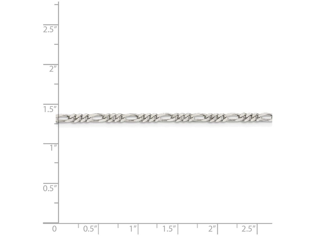 FJC Finejewelers 10 Inch Sterling Silver 3mm Figaro Chain Ankle Bracelet