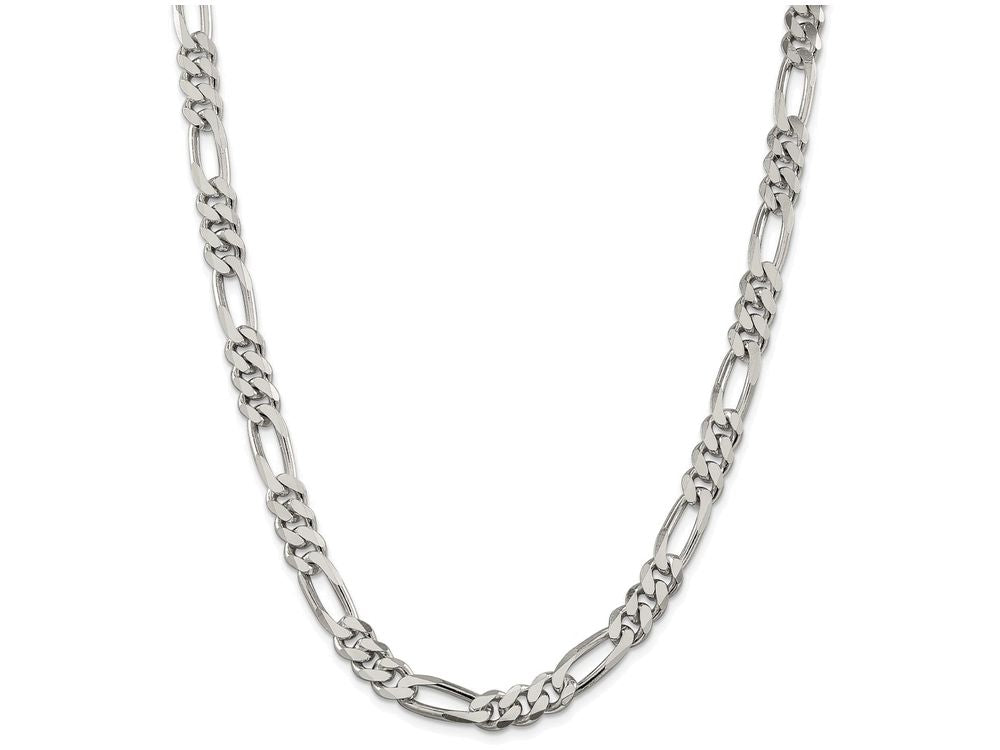 FJC Finejewelers 16 Inch Sterling Silver 7.75mm Figaro Chain Necklace