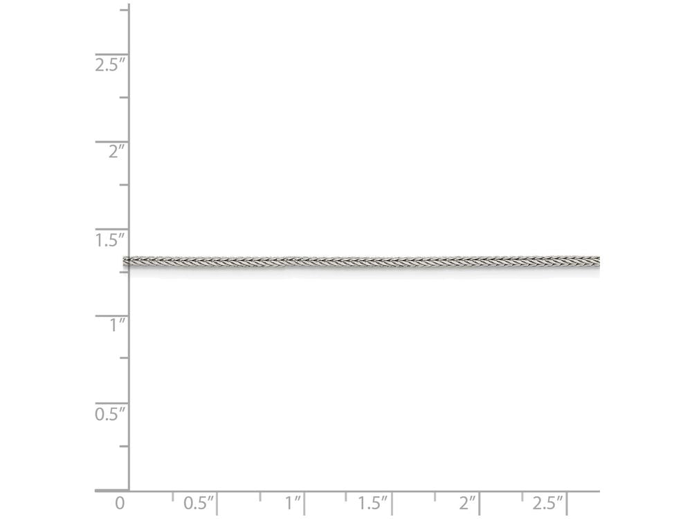 FJC Finejewelers 16 Inch Sterling Silver 1.45mm bright-cut Franco Chain Necklace