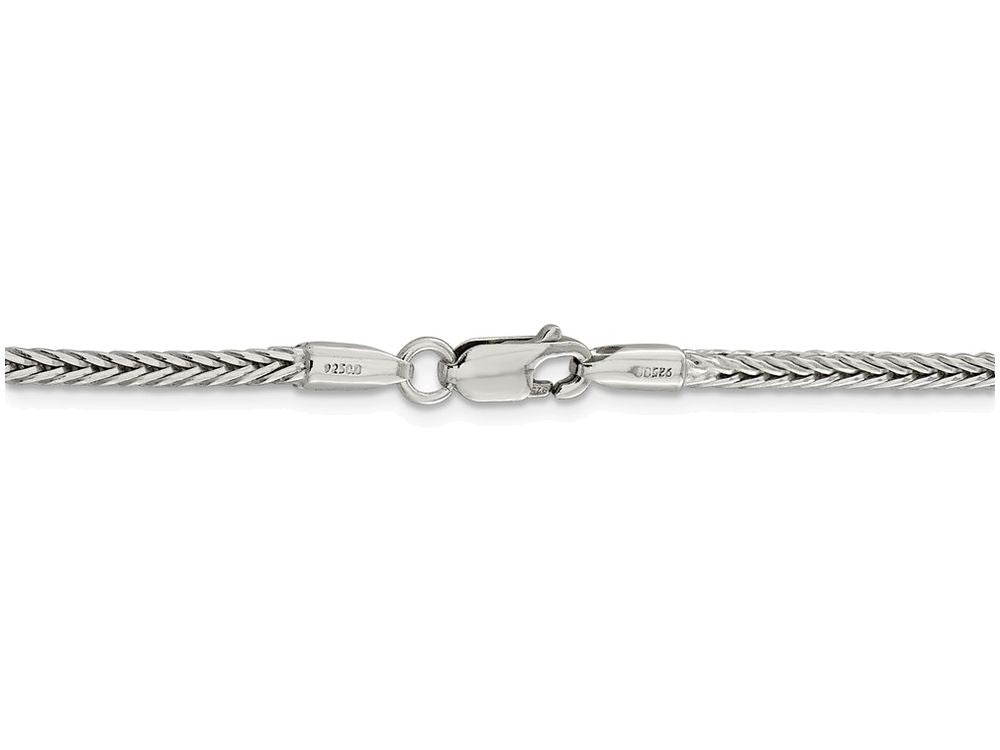 FJC Finejewelers 16 Inch Sterling Silver 2.5mm bright-cut Franco Chain Necklace