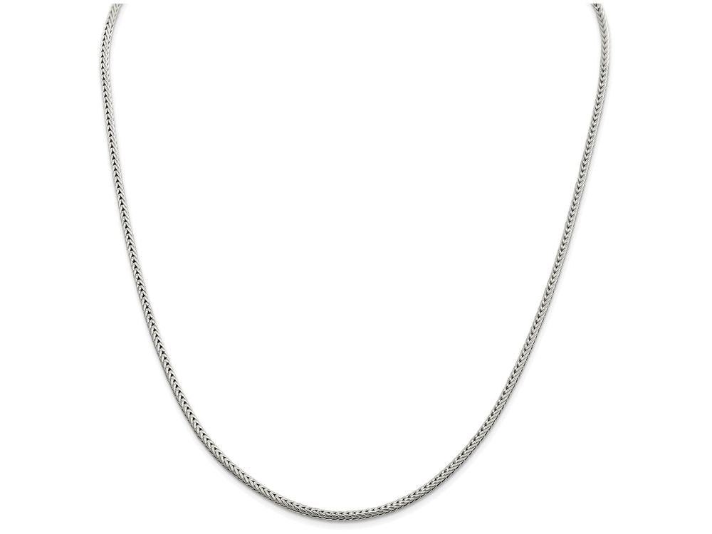 FJC Finejewelers 16 Inch Sterling Silver 2.5mm bright-cut Franco Chain Necklace