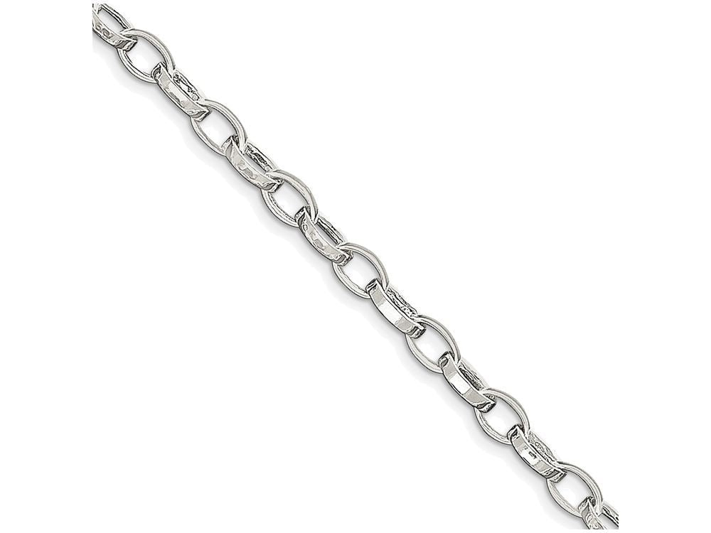 FJC Finejewelers Sterling Silver 10 Inch Solid Polished Fancy Link Anklet