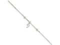 FJC Finejewelers Sterling Silver Box Chain With Dolphin Anklet
