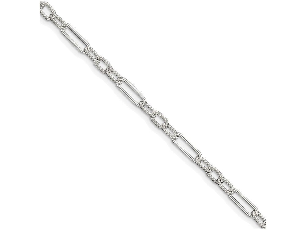 FJC Finejewelers Sterling Silver Fancy Link Anklet