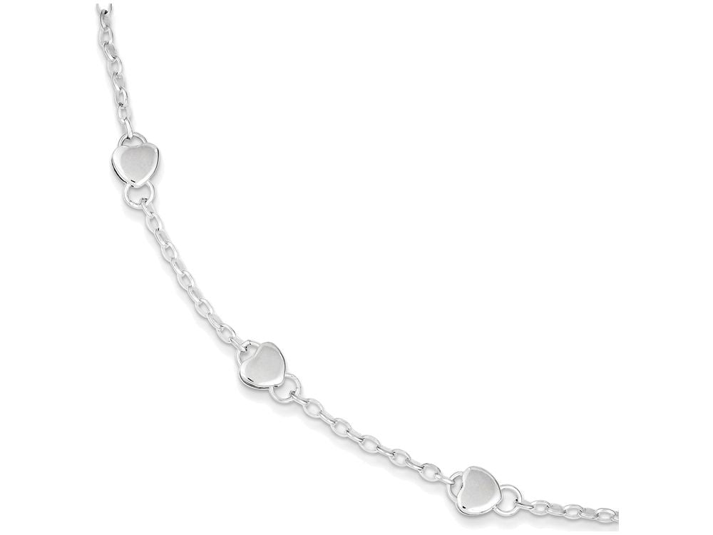 FJC Finejewelers Sterling Silver Heart Childs Bracelet