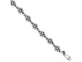 FJC Finejewelers Sterling Silver Flower Charm Bracelet