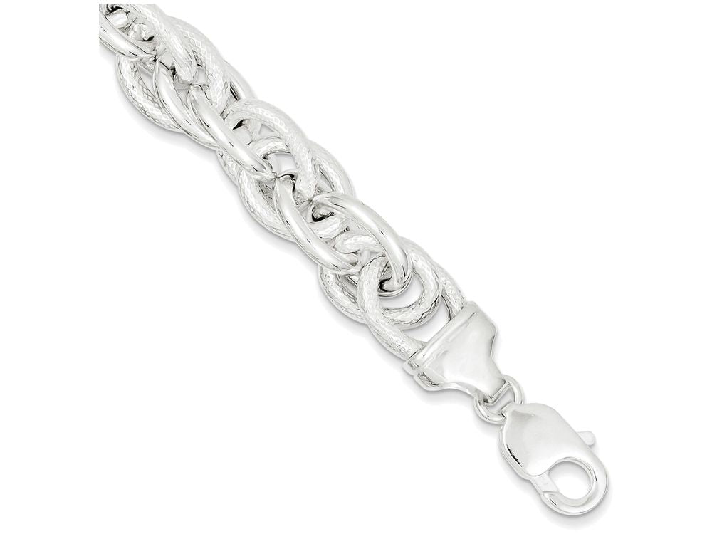 FJC Finejewelers Sterling Silver Fancy Link Bracelet
