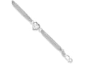 FJC Finejewelers Sterling Silver Heart With Love Bracelet