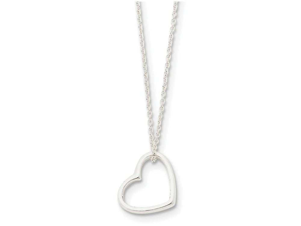 FJC Finejewelers Sterling Silver Heart Necklace