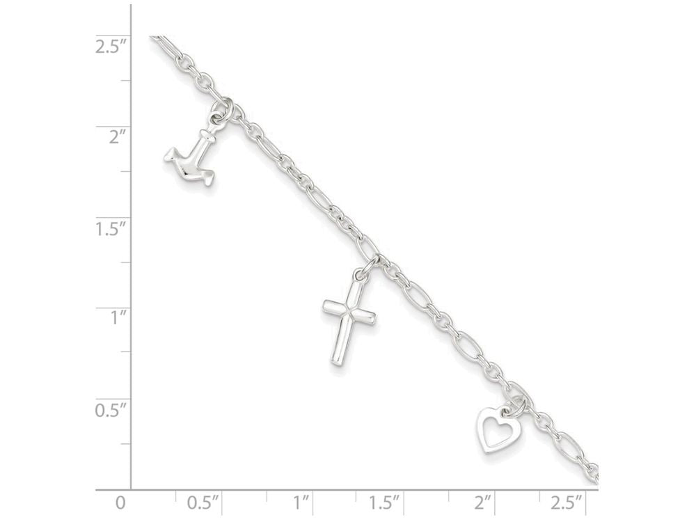 FJC Finejewelers Sterling Silver 10 Anklet