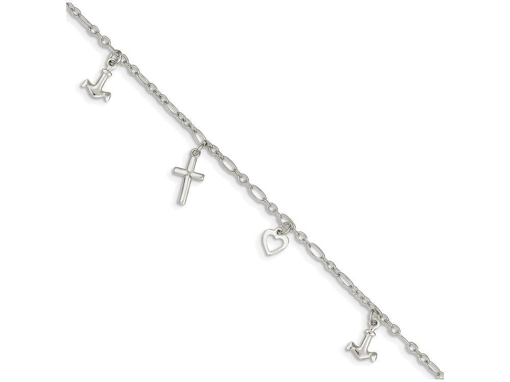 FJC Finejewelers Sterling Silver 10 Anklet