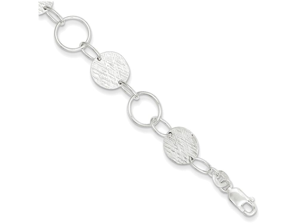 FJC Finejewelers Sterling Silver Fancy Circle Bracelet