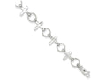 FJC Finejewelers Sterling Silver Cross Bracelet