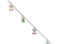 FJC Finejewelers Sterling Silver Enamleled Baby Charm Bracelet