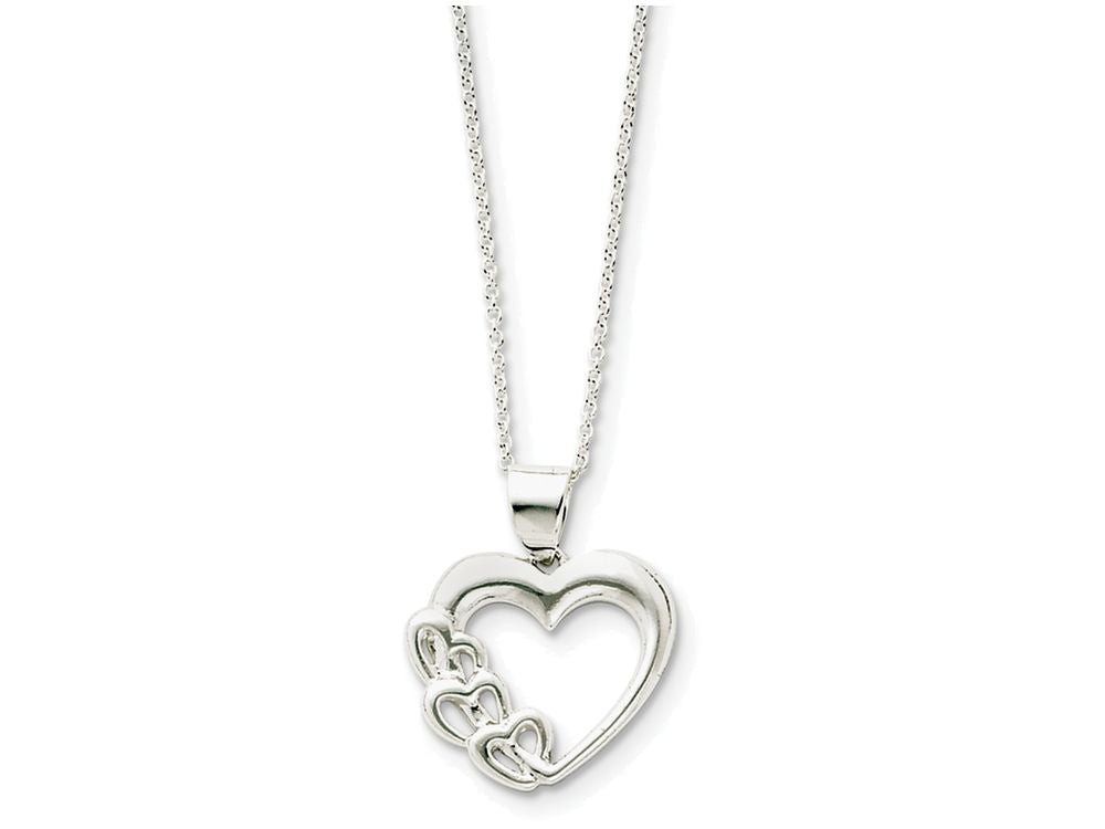 FJC Finejewelers Sterling Silver Heart Necklace