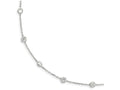 FJC Finejewelers Sterling Silver Clear 4mm Cubic Zirconia Necklace
