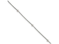 FJC Finejewelers Sterling Silver Polished Anklet 1.5 Extension