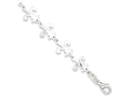 FJC Finejewelers Sterling Silver Polished Fleur De Lis Bracelet