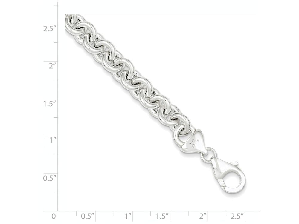 FJC Finejewelers Sterling Silver Polished Fancy Link Bracelet