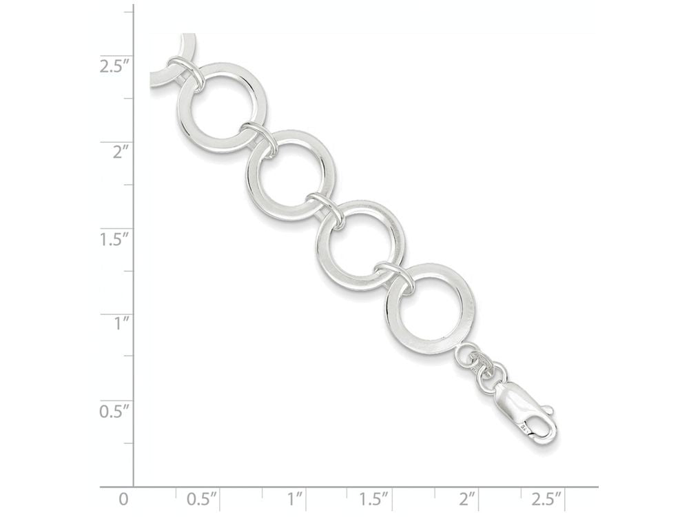 FJC Finejewelers Sterling Silver Circle Link Bracelet