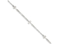 FJC Finejewelers Sterling Silver Polished Dragonfly W/ 1in Ext. Anklet