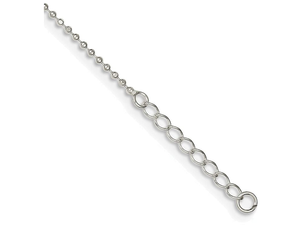 FJC Finejewelers Sterling Silver 10 W/1ext. Anklet